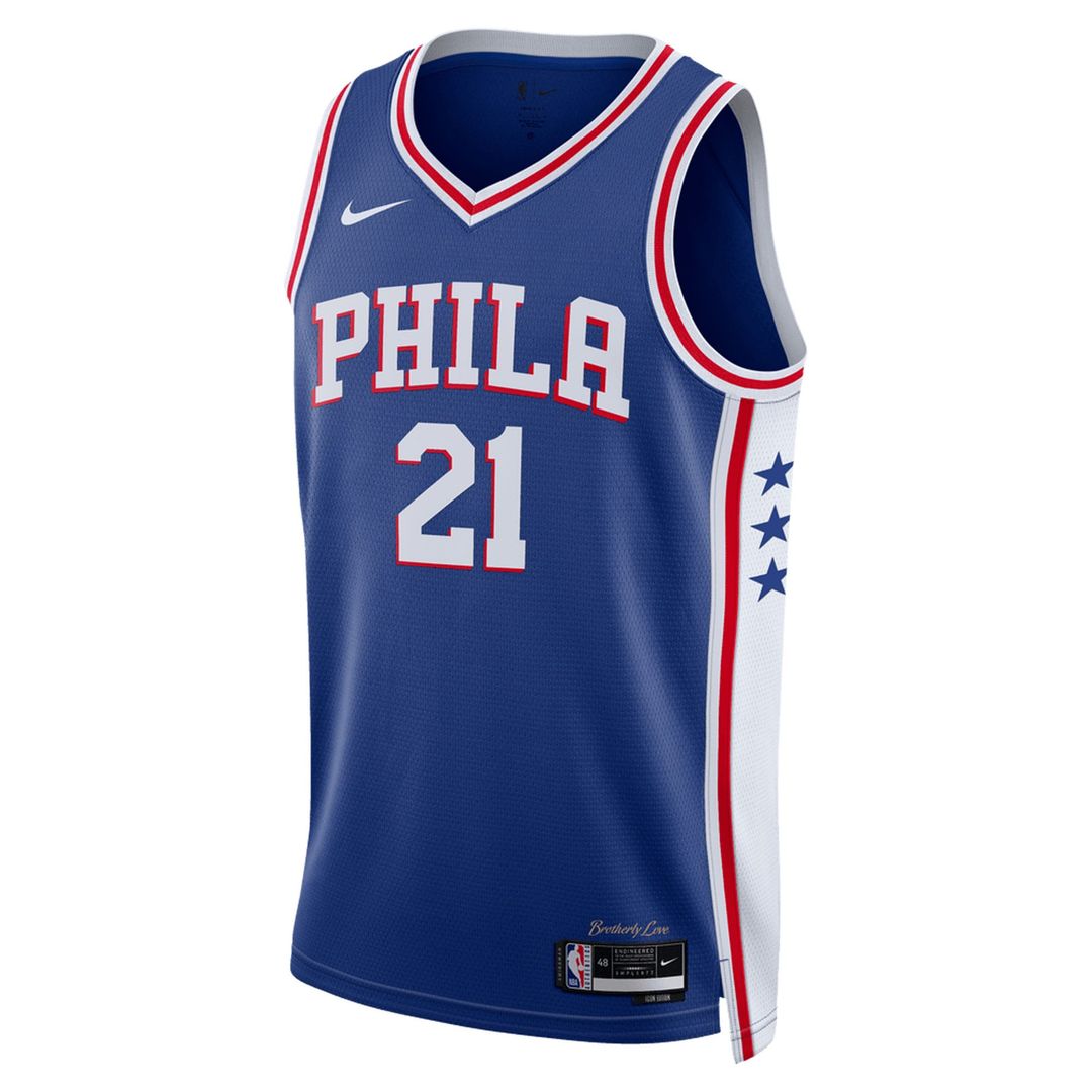 Philadelphia 76ers Joel Embiid Nike Unisex Swingman Jersey - Icon Edition - Royal