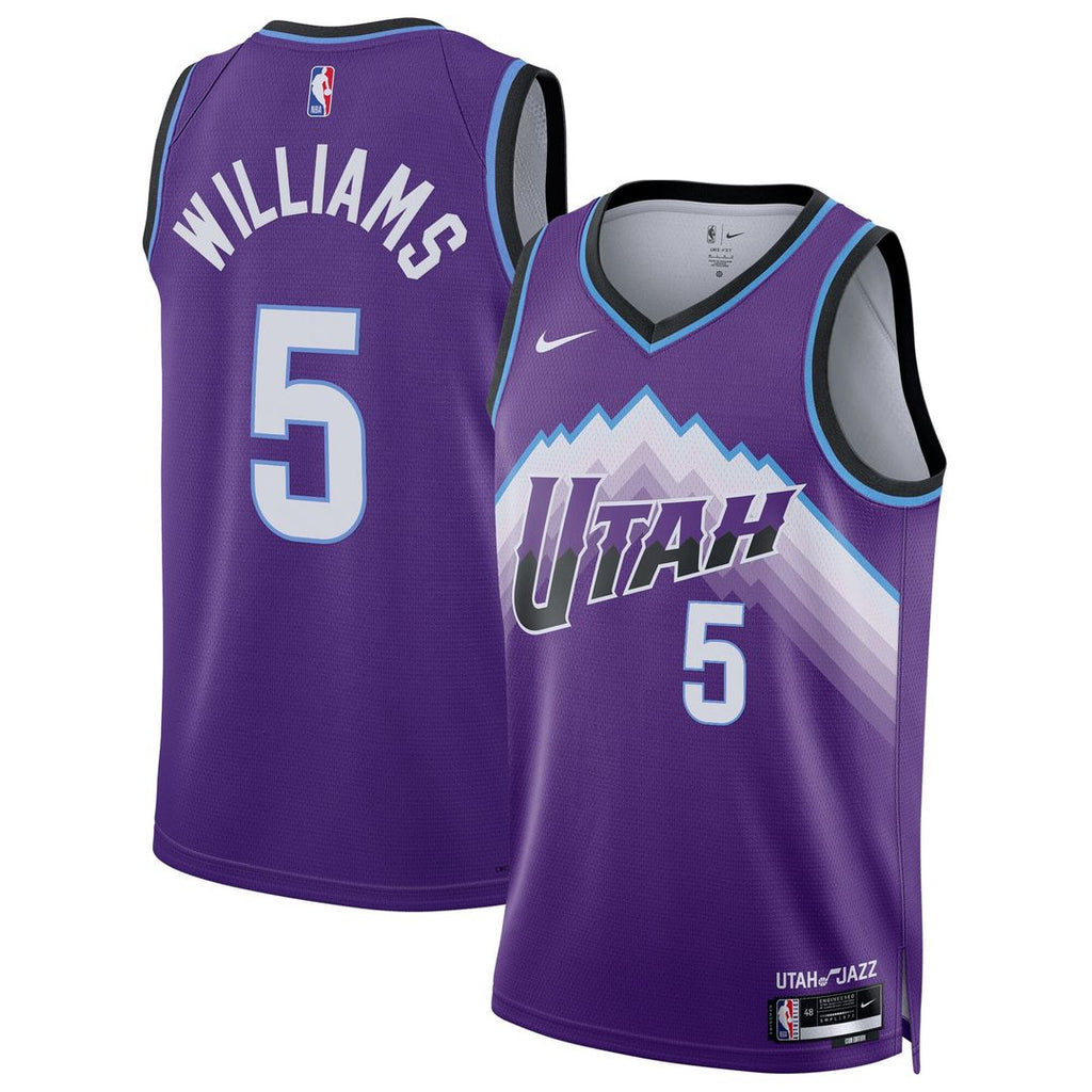 Utah Jazz Cody Williams Nike Unisex Swingman Jersey - Icon Edition - Purple