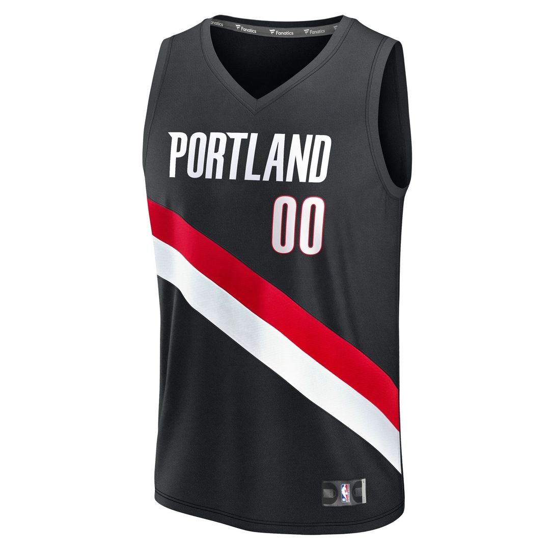 Portland Trail Blazers Scoot Henderson Fanatics Youth Fast Break Replica Player Jersey - Icon Edition - Black